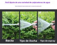 Pistola De Agua Portátil De Alta Presión Metálica Ajustable Para Limpieza De Coche Y Riego Del Jardín Con Control De Flujo Variable - details 12
