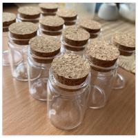 Botellas De Vidrio Pequeñas Con Tapa De Madera Para Almacenamiento De Hierbas Y Recuerdos Jars De Memoria Decoración De Habitación 30ml Tamaño Mini Disponibles En 5 Cantidades - details 1
