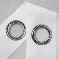 Cortinas Tullé Bordadas 2 Panel Para Sala De Estar Y Dormitorio Decoración De Hogar Translúcidas Con Bolsa Para Rodamiento Modernas Y Elegantes - details 8