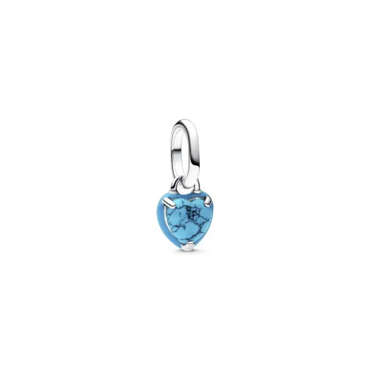 793827C01 - Mini colgante de corazón turquesa en plata de ley – ME793827C01 Raíz Novelties Plata MUJER Joyería Home Charm Mujer original - 1
