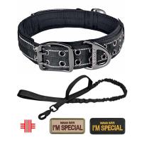 Collar Pesado Para Perros Con Manija Resistente Y Reflejante Para Entrenamiento Caminatas O Caza Adecuado Para Grandes Razas - details 21