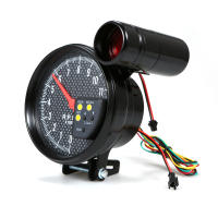 Tacómetro De 5 Pulgadas Con Cara De Fibra De Carbono Y Puntero LED En 7 Colores Opcionales Para Automóviles - details 5