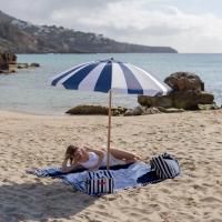 Flamingueo Sombrilla Playa Grande 220x180cm Parasol con Protección Solar UPF 50+ para Playa, Jardín y Piscina Orientación y Altura Regulable Poliéster Waterproof Bolsa de Transporte - details 1