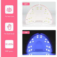 LULAA Lámpara LED De 54W Para Uñas Con USB Luz UV Profesional Para Secado De Gel De Uñas Accesorios De Manicura Para Todas - details 3