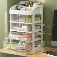 Organizador De Maquillaje Grande Capacidad Caja De Almacenamiento Para Joyería Y Cosméticos Plástico Ecológico Para Cajones De Muebles De Vestir - details 7