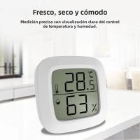 Estación Meteorológica Digital Con Termómetro Y Higrómetro Monitor De Humedad Y Temperatura Con Absorciónd Magnética Pantalla LCD Estilo De Soporte Y Colgante Para Interior - details 3