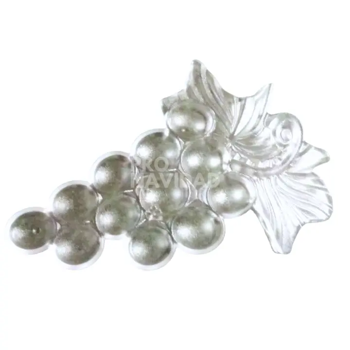 Pro Navidad® Juego 1/6/12 Bandejas Platos para las 12 uvas de la suerte Transparentes  Platitos de alta calidad para las uvas del fin de año Transparentes Reutilizables de alta calidad único navidad - Pro Navidad® Por unas fiestas más que especiales - 1
