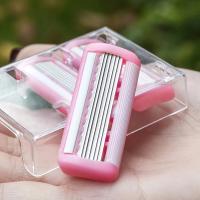 Afeitadora Manual Para Mujer Con 4 Placas De Acero Inoxidable Seguridad Para Piel Neutra Sin Energía Eléctrica Ni Recargable - details 0