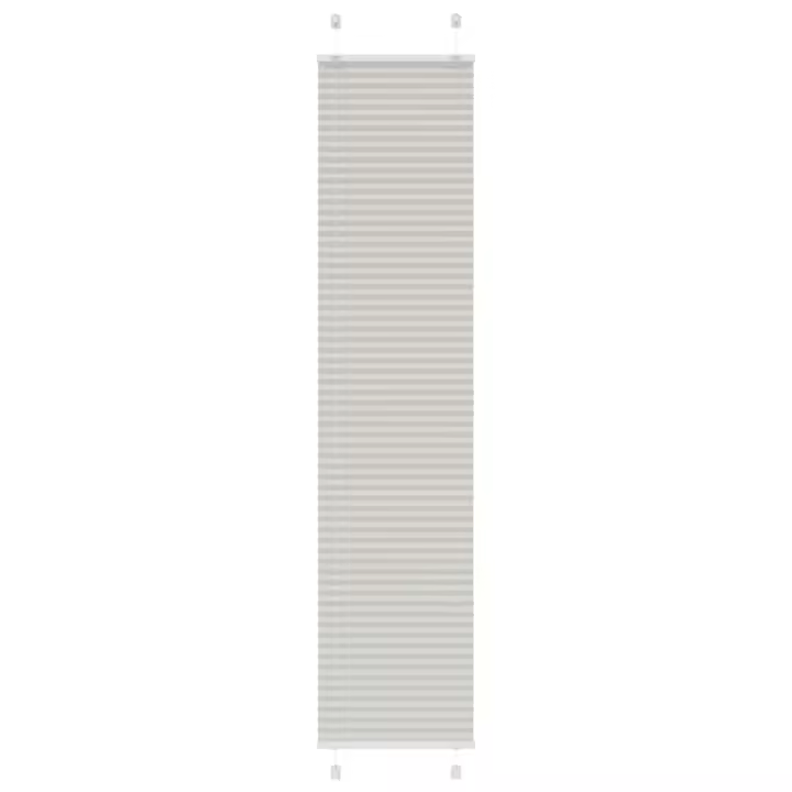 Estor Plisado gris claro 50x200 cm Tela Ancho 49,4 cm Poliéster - 1