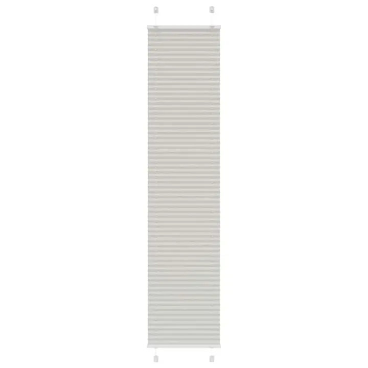 Estor Plisado gris claro 50x200 cm Tela Ancho 49,4 cm Poliéster - 1