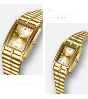 Reloj De Pulsera De Lujo En Oro Y Acero Inoxidable Para Hombres Y Mujeres Reloj De Cuarzo Resistente Al Choque Y Al Agua L1018 - details 3