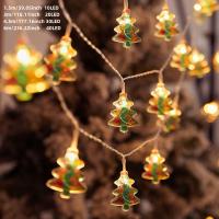 Luces De Navidad LED Con Figuras De Payaso Y Árbol Navideño Y Santa Claus Cuerda De Luces Alimentada Por Batería Para Atmosfera De Navidad Decoración De Pared Y Puerta - details 2