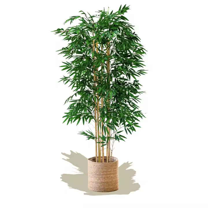 Planta artificial MAIA SHOP Bambú Artificial árbol. Decoración hogar. Decoración oficina, hoteles, eventos, bodas. Disponible en varios tamaños: Altura de 105 cm, 150 cm, 180 cm y 190 cm - 1