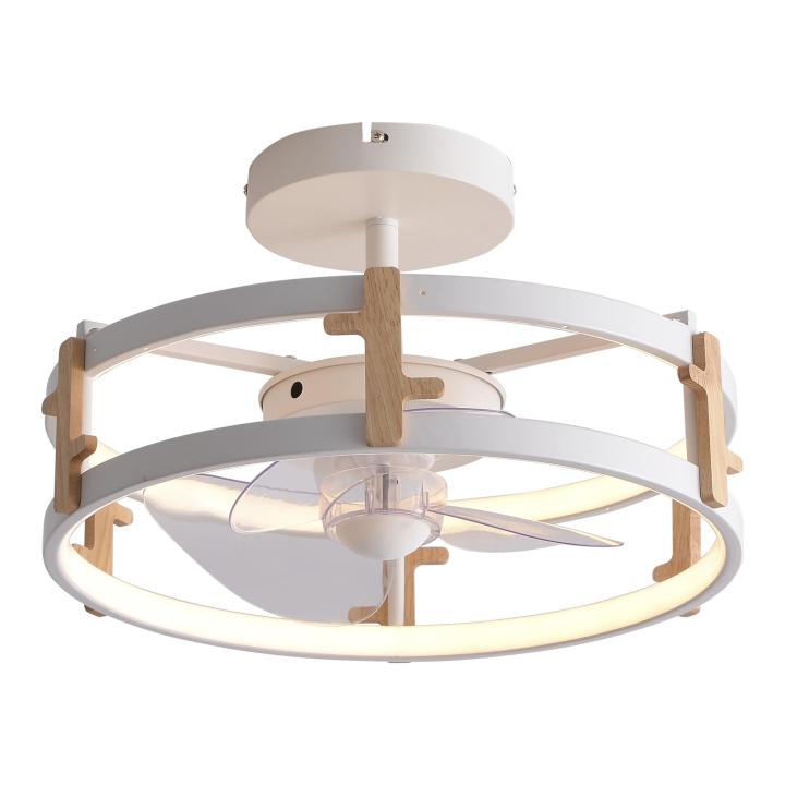Ventilador Lámpara LED con detalles acabado madera Purline CEILY WOOD — oferta en Miravia