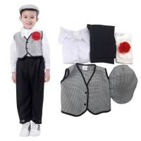 Kebedo Moda Infantil Disfraz Chulapo Traje Elegante Típico Madrileño, Manolo, Majo Tradicional San Isidro de laS fiestas populares de Madrid Eventos, Bailes para niños, Bebes 1-12 Años - details 3