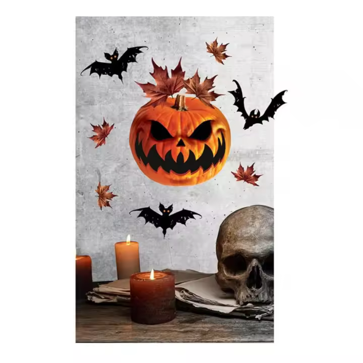 Guirca Adhesivo de Pared Calabaza de 25x70 cm - 1