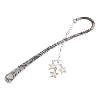 Maravilla De Librería Marcador De Libro Luminoso De Luna Y Estrellas Metal Vintage Retro Creativo Accesorio De Estación - details 11