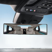 Espejo Retrovisor De Coche Ancho 285mm Vista Amplia Convexa Para Visión Mejorada Interior Clip Enclavable Auxiliar Automático - details 0