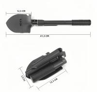 Pala táctica Militar plegable multifuncional para acampar, herramienta para jardinería y excavación para Actividades al Aire Libre y Viajes - details 4