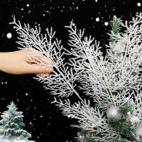 10/30PCS Pino Blanco Artificiales Navidad Adornos De Árbol De Navidad DIY Coronas De Navidad Decoración De Jardín Plantas Suministro De Decoración Año Nuevo - details 11