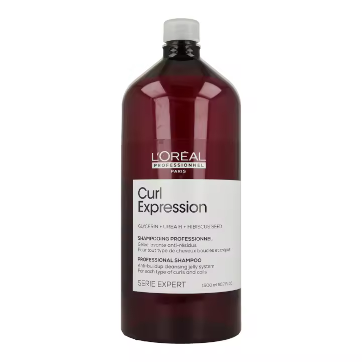 Loreal expert curl expression anti build up jelly champú 1500 ml, champú limpiador para cabello rizados. - 1