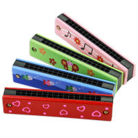 Harmonica De Madera Con 16 Orificios Juguete Educativo Para Niños Instrumento Musical Ligero Accesorios De Harmonicas - details 0