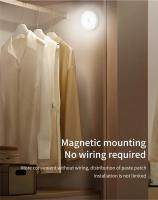 Luz Nocturna Sensor De Movimiento LED RGB Frío Caliente Magnética Para Armario Sala De Estar Cocina Dormitorio Iluminación Ambiental - details 15