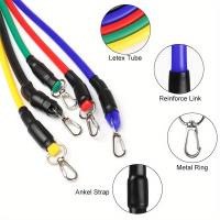 Set De 11 Piezas Bandas De Resistencia Para Ejercicio Portátil Equipo De Fitness Con Correa De Tobillo Expansor De Pecho Banda Elástica De Entrenamiento De Músculos Diferentes - details 2