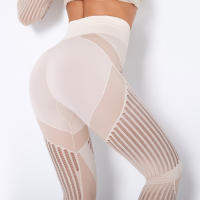 NCLAGEN Leggings De Yoga Para Mujer Cintura Alta Sin Costuras Transpirables Malla Deportivas Para Gimnasio Running Y Yoga - details 20