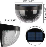 Pack de 8 Foco Solar Exterior - LED Blanco Caliente Decorativo-Luz Solar Exterior/Impermeable de Plástico ABS-Para Pared,Patio - details 0