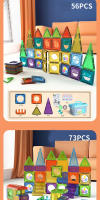 Bloques De Construcción Magnéticos Para Niños Juguetes Educativos Y Sensoriales Montessori Juegos De Construcción DIY Para Niños De 4 a 12 Años - details 12
