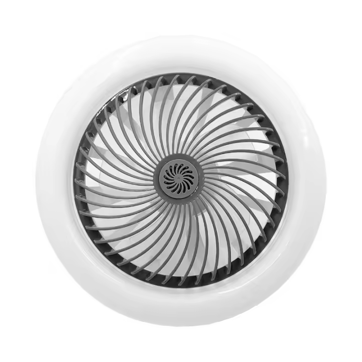 Blanco Ventilador de Techo, Motor DC 20W, Velocidad del Viento ajustable con Control Remoto, Adecuado Dormitorio, Habitación infantil. [Clase de eficiencia energética F] - 1
