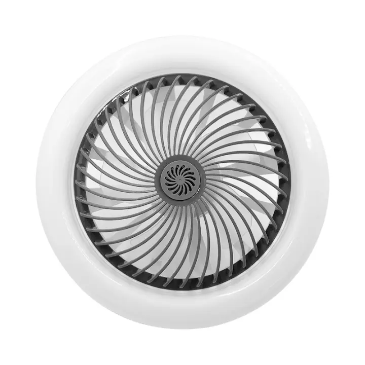 Blanco Ventilador de Techo, Motor DC 20W, Velocidad del Viento ajustable con Control Remoto, Adecuado Dormitorio, Habitación infantil. [Clase de eficiencia energética F] - 1