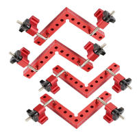 4 Pack Herramienta De Carpintería Clip De Ángulo Recto De Aluminio 90 Grados L-Type Para Madera Clavija De Posicionamiento - details 4