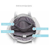 Mochila De Mujer Impermeable Estilo Coreano Con USB Para Portátil De 13-15.6 Pulgadas Mochila De Cuero Oxford De Moda Para Estudiantes - details 6