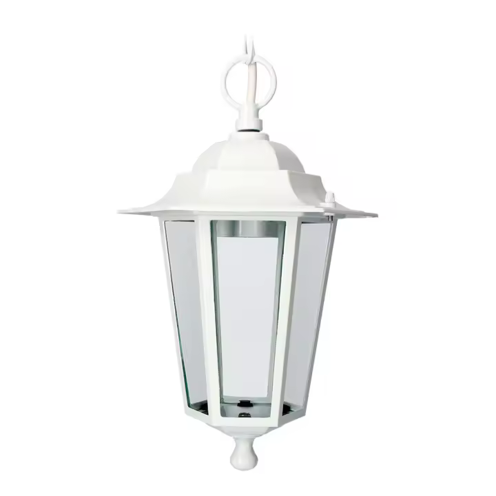 Farol Alum. Blanco Techo Ip44 E27 ø19,2x94,7cm Zurich EDM - 1