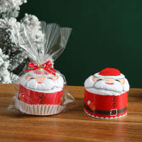 Toallas De Mano Navideñas 3pcs Rojas Con Santa Claus Toalla Para Rostro Y Lavado De Manos Absorbentes Para El Hogar Y Baño - details 9