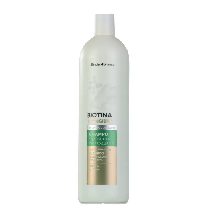 Thader Pharma Champú de Biotina y Jengibre que fortalece y revitaliza el cabello, 1000 ml - 1