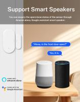 Sensor De Puerta Y Ventana Inteligente Zigbee 3.0 Compatible Con Alexa Google Assistant Para Seguridad Del Hogar Smart Life APP Tuya - details 1