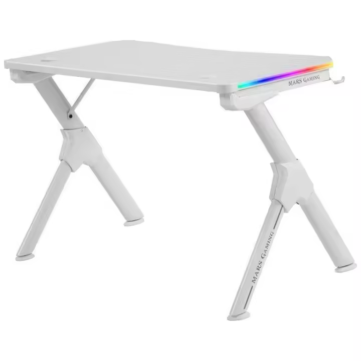 Mesa Gaming Mars Gaming MGDRGB/ 110 x 60 x 75cm/ Blanca - 1