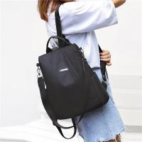 Nueva Mochila Multifuncional Para Mujeres Casual De Nylon Color Sólido Escuela Bolso De Viaje Con Correa Desmontable Para Niñas - details 3