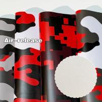 Película De Camuflaje Para Coche Impermeable Autoadhesiva PVC Cambio De Color Serie De Camuflaje Negro Rojo Para Motocicleta Adhesivo De Vinilo Para Automóviles - details 4