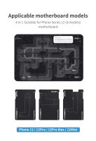 Plataforma De Reflambeo QIANLI Para Series iPhone X 11 12 13 14 Con Estación De Plantación De Cinc Y Stencil Herramienta Manual De Alta Calidad - details 13