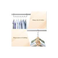 6 Piezas 26CM PerchasOps, Perchas Multiples de Metal, Perchas Abreviables para Camisa Vestido Pantalones Abrigo - details 1