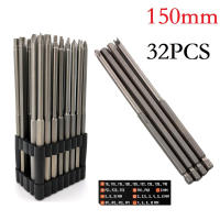 Juego De 32 Brocas Extensas De Acero De Aluminio Larga 150mm Torx Ajustable Fijador De Destornillador Para Phillips Hexagonal Y Perforadora - details 0