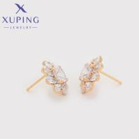 Pendientes De Estrella Xuping Para Mujer Forma De Caracol Color Oro Con Zirconia De Alta Calidad Joyería De Moda Clásica Regalo Para Escuela Y Fiestas - details 3