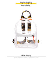 Mochila Transparente Duradera Para Mujer TINYAT Impermeable Pequeña Capacidad Color Sólido Para Viajes Música Conciertos - details 14