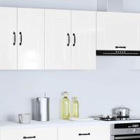 vidaXL Armario de pared cocina Kalmar madera vieja madera ingeniería en color Madera antigua/Blanco brillante/Blanco y más | almacenamiento funcional diseño moderno para baño dormitorio sala - details 1