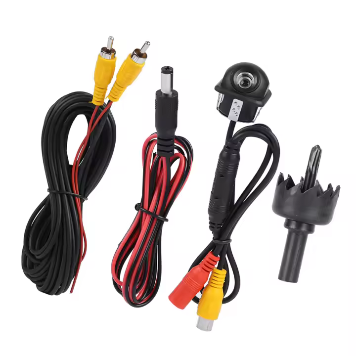 Cámara de Visión Nocturna de estacionamiento de respaldo de Cámara de Espejo retrovisor de Marcha atrás de coche HD de 12V 90 ° - 1