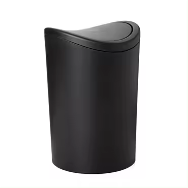 CUBO BAÑO BASCULANTE STANDARD 6L NEGRO - 1